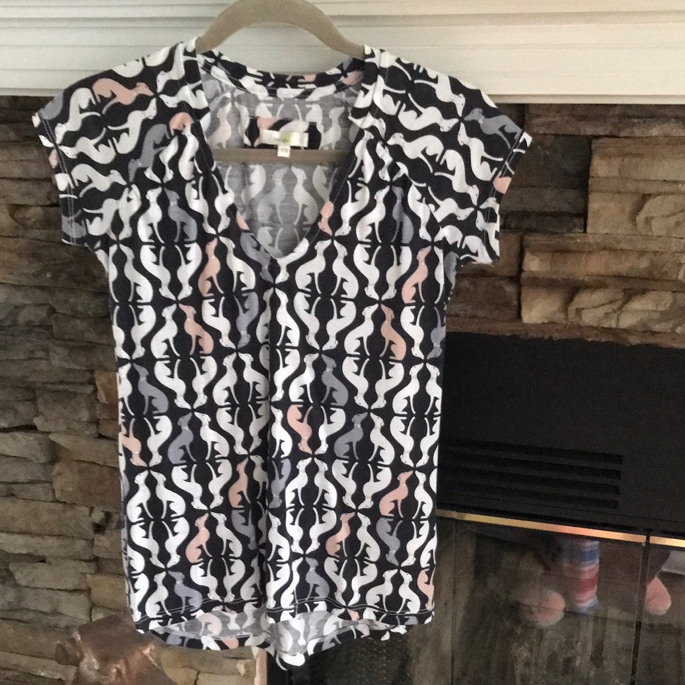 Rare anthropologie greyhound, Galgo N IG dog top